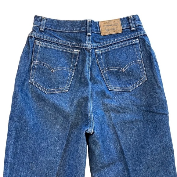 Vintage Levi’s USA Brown Tab Jeans Denim High Rise Tapered Retro Wash Women’s 11 - Picture 5 of 12
